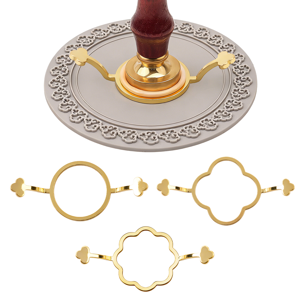 金属ワックスシールスタンプ4個セット、丸型/花型/ハート型モ - Wax Seal Stamp Set のレビューと価格
