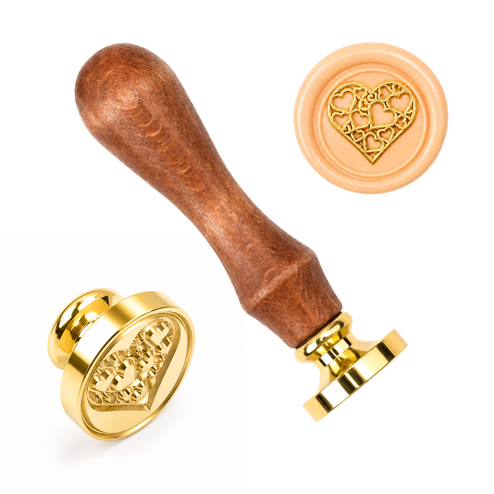 ワックスシールスタンプセット、交換可能な真鍮製シールヘッド、 - Wax Seal Stamp Set のレビューと価格