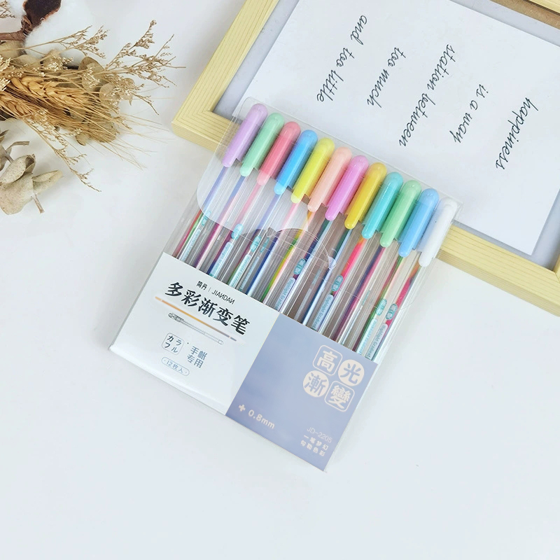 12色のかわいいゲルペン、0.8mm細い先端インクカラーゲル - Correction Pen Fine のレビューと価格