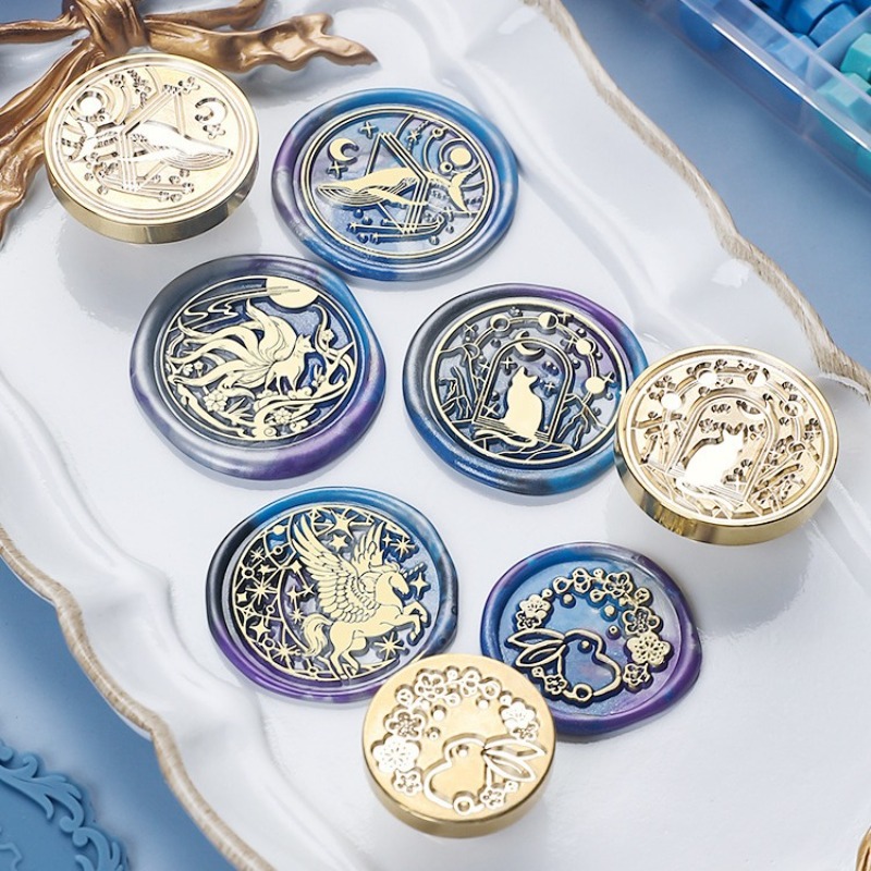 完全ワックスシールスタンプキット フルセット ワックスビーズ - Wax Seal Stamp Set のレビューと価格