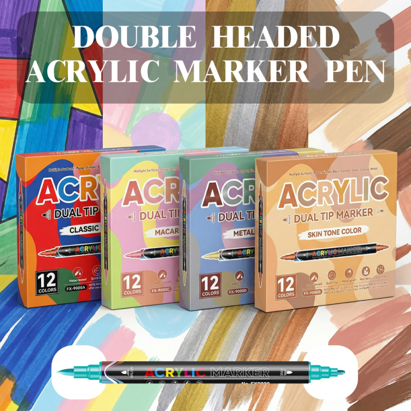 アクリルペイントマーカー、デュアルチップブラシ＆ファインアク - Copic Marker Classic のレビューと価格